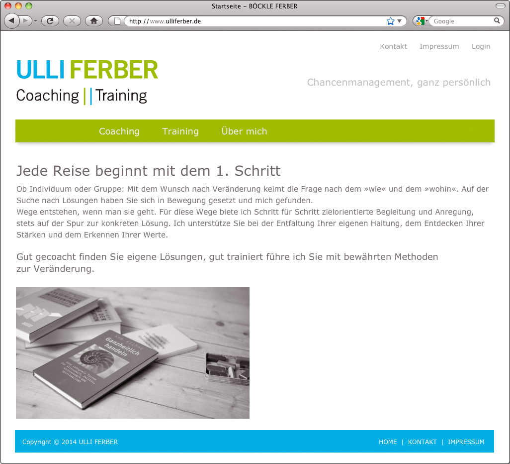 Webauftritt www.ulliferber.de